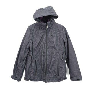 ZeroXposur Grey Windproof Winter Coat Jacket Detachable Hood Women Size Medium